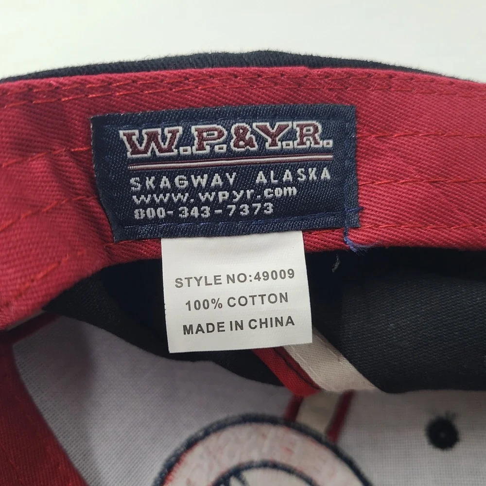 White Pass & Yukon Route‎ Railway Hat Adjustable Black Train Skagway Alaska 2011